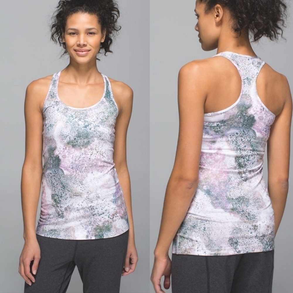 Lululemon Cool Racerback Tank in Sugar Crush Multi Size 6
